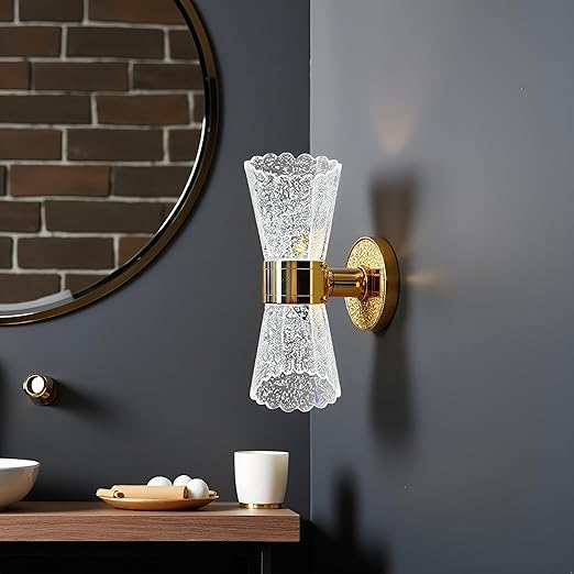 Image of 12 Watt Led Wall Light and Wall scones wall lamp for- Home, Kitchen, Bedside, Bedroom, Living Room, Office, Indoor, Bedside, Mirror Side, Diwali Lighting (wl Leaf)
