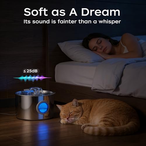 Fuente para Gatos Acero Inoxidable 3.2L miniatura 6