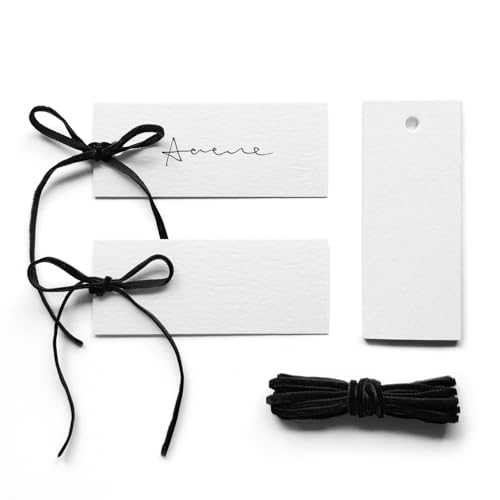 Maegmew 50 Pcs Place Cards for Table Setting -3.94"X1.57" Table