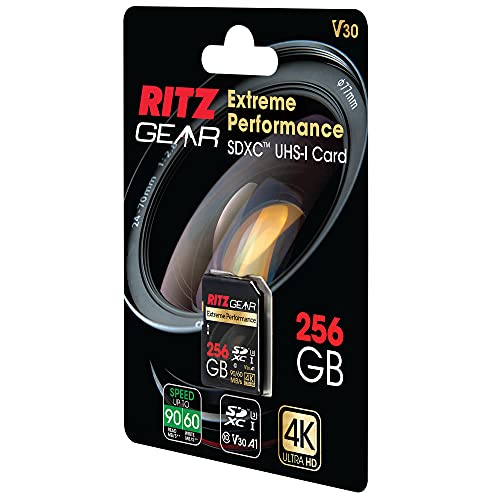 Extreme Performance High Speed Uhs-I Sdxc 256Gb Sd Card 90/60 Mb/S U3 A1 Class-10 V30 Memory Card For Sd Devices That Can Capture Full Hd, 3D, And 4K Video As Well As Raw Photography. #TOP6