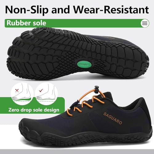 Miniatura 5 de Saguaro Barefoot Zapatillas De Trail Hombre Escarpines Mujer Zapatos De Agua Minimalistas Zapatillas De Deporte Acuaticos Exterior Interior Azulnegro 39