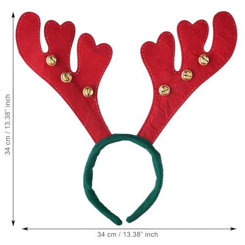 Image of PoPo Toys Rein Deer Headband Design Hair Band | Hairband for Party Birthday| Xmas Gift for Children Girls | Christmas Decorations Items for Home Ornaments Props