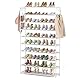 Vicye Schuhregal 10 Ebenen, Schuhschrank Metall für 50 Paar Schuhe, Schuhorganizer 155cm Hoch, Schuhaufbewahrung Platzsparend, Schuhablage Weiß für Flur, Wohnzimmer, Eingang