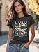 Women's Christian Bible Verse T Shirts Vintage Boho Wildflowers Graphic Short Sleeve Crewneck Floral Religious Tee Tops (Small, Gray-1)