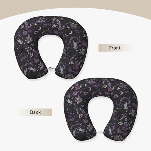 Almohada de poliéster negra ajustable para cuello miniatura 3
