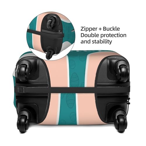 Easter Rabbit Ears Luggage Cover for Suitcase, Suitcase Cover Protector Fit 25-28 Inch Luggage Travel Accessories, L4