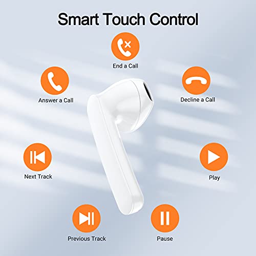 True Wireless Earbuds, HalfEars T15 Upgraded Bluetooth 5.0 Earbuds Stereo Premium Sound, TWS Wireless Earbuds with… - Image 6