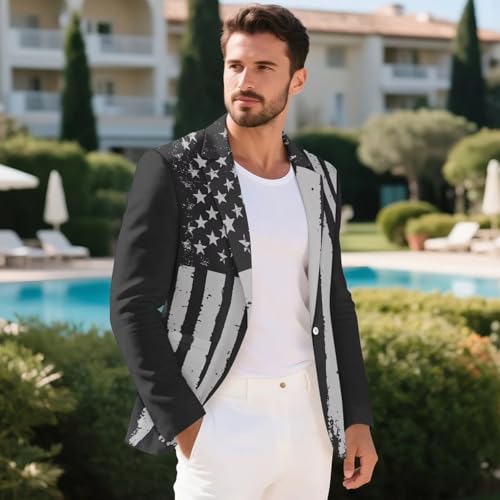 AFPANQZ Men's Sport Coats & Blazers Notched Lapel One Button Lightweight Slim Fit Stylish Suit Jacket with Pockets,S-5XL4