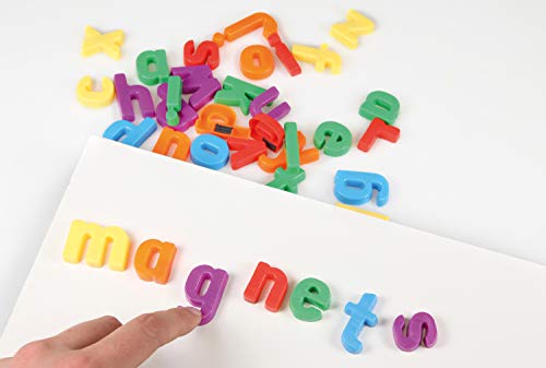 Lena 65746 - Magnet Kleinbuchstaben Set, Lernspielset mit 36 Buchstaben je ca. 3 cm groß, Magnetbuchstaben Set für Kinder ab 3 Jahre, magnetische Kleinbuchstaben für Magnettafel, Buchstabenmagnete