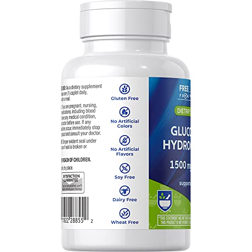 Rite Aid Glucosamine Hydrochloride Caplet - 1500Mg, 30 Count, Joint Support Supplement, Antioxidant Properties, Helps With Inflammatory Response, Occasional Discomfort Relief For Back, Knees & Hands #TOP3