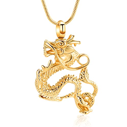 Collier urne dragon pour cendres : sécurisez vos précieux souvenirs