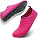 JIASUQI Couples Athletic Water Shoes for Men Beach Swim Exercise Pink US 7.5-8.5 Women, 6.5-7.5 Men