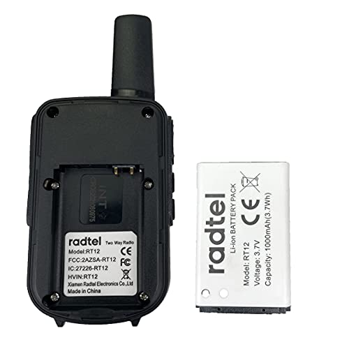 Radtel Rt12 Walkie Talkies For Adults Rechargeable 2 Pack, Long Range Handheld Frs Two Way Radio 16Ch Handsfree Vox For Camping Hiking (Black) #TOP5