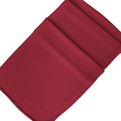 Image of LMVERNA Solid Color Bubble Chiffon Scarf for Women Fashion Soft Hijab Long Scarf Wrap Scarves