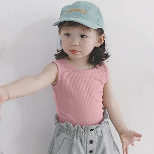 Toddler Kids Girls Dance Tank Top Racerback Crop Tank Top Sleeveless Sports Soild Ribbed Dance Girls Bra Undies4