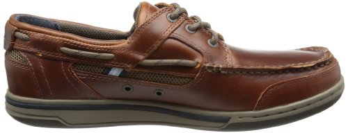 Image of Sebago Triton Three Eyelets FGL Boat Shoes - Hand-Stitched Leather, Nubuck, Suede with Waxed Finish, Removable EVA Insole, Breathable Mesh Lining