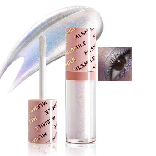 MIESCHER Metallic Liquid Chameleon Eyeshadow for Multi-Dimensional Eye Looks, Moisturizing Velvety Texture, Highly Pigmented, Long-lasting Holographic Glitter Multichrome Eyeshadows Makeup, 01