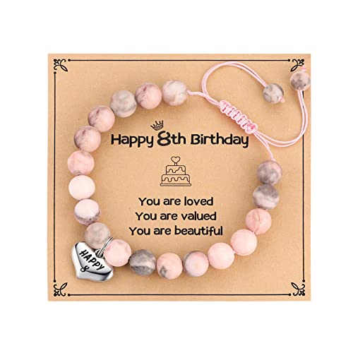 Image of MIXJOY Happy Birthday Gifts for Women, Birthday Braided Beads Bracelet Gifts for Turning Age Daughter Granddaughter Niece