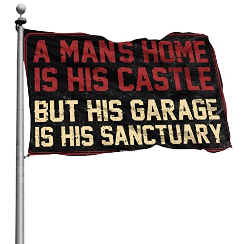 Drapeau garage sanctuary gaeruite pour habiller un mur vide d'atelier ou sous sol