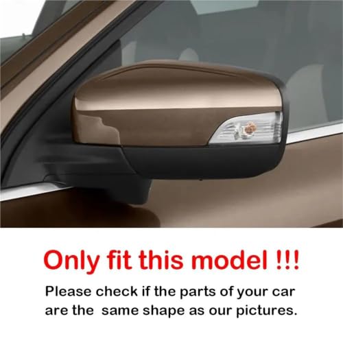 Coque rétroviseur noir brillant style corne de bœuf pour Volvo XC60 2P