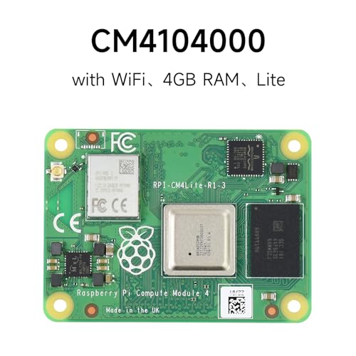Image of Waveshare Pi Compute Module 4 Comes with an Official Raspberry Pi CM4104000 (with Wireless, 4GB RAM, Lite Version), an Antenna Kit and a HEATSINK. (3 Items)