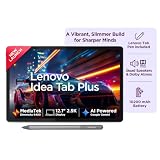 Lenovo Idea Tab Plus with Pen | Wifi |12.1" 2.5K Display, 800nits Peak Brightness |12GB RAM + 256GB ROM (Expandable upto 2TB)| MediaTek Dimensity 6400| 10200mAh|4 Speakers with Dolby Atmos| Cloud Grey