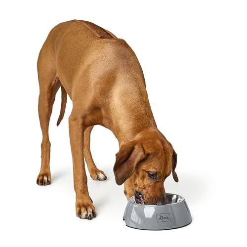 HUNTER Melamin-Napf 45 Jahre Jubiläum Bielefeld, Farbe: anthrazit, mit Edelstahleinsatz, rutschhemmend, Kratz- und stoßresistent, pflegeleicht, spülmaschinengeeignet, lebensmittelecht, Größe: 350 ml