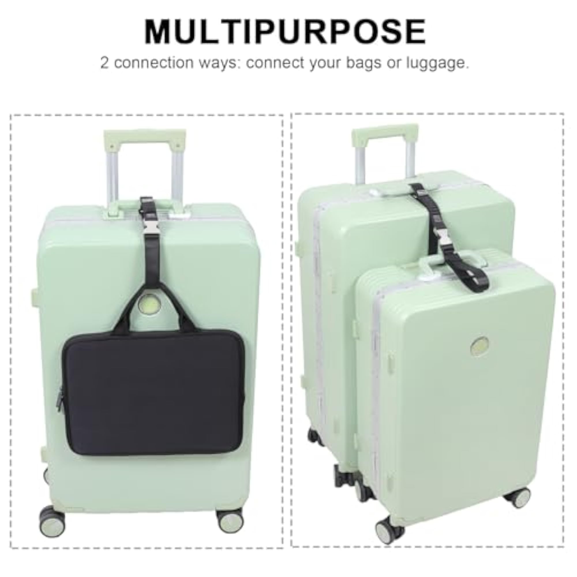 Stretchable Luggage Connector Straps for Suitcases
