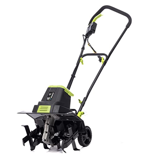 Earthwise Power Tools by ALM TC70016EW 13.5-Amp 16-Inch Electric Garden Tiller Cultivator, Fixed Tines, Black by Radius Garden - Used condition - US$140.97