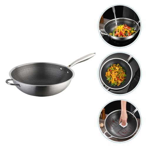 Wok con mango ergonómico en acero inoxidable miniatura 6
