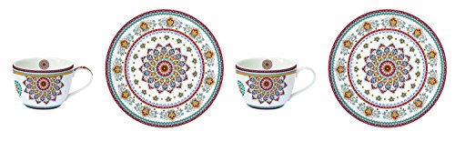 R2S Bohemian Set Tazza Caffe/Piattino Ceramica 13