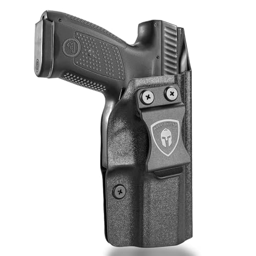 WARRIORLAND Concealed Carry Kydex Holster Fit for CZ P-10 C & CZ P-10 S, Inside Waistband IWB | Adjustable Cant | 'Posi-Click' Retention | Full Length Sweat Guard, Right Hand