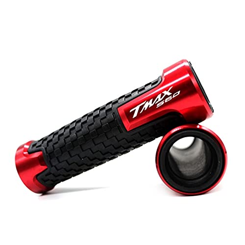 Accessoires moto Yamaha TMAX 560 2019-2020 : embout guidon CNC rouge aluminium
