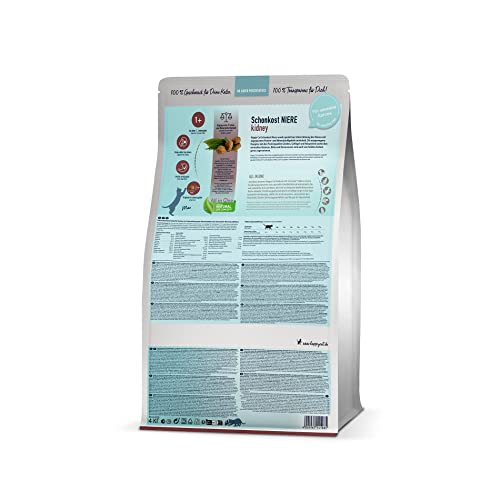 Happy Cat 70606 - Sensitive Schonkost Niere - nierenschonendes Katzen-Trockenfutter mit Geflügel - 300 g Inhalt