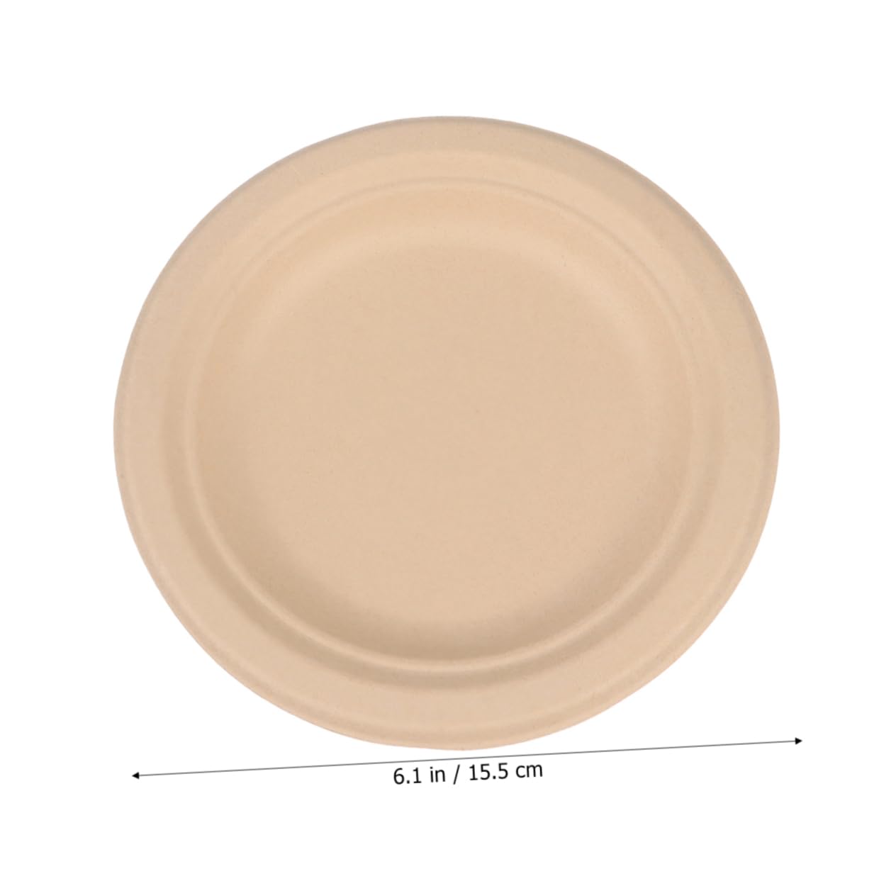 Anneome 100 Piezas Platos Desechables Pulpa de Color Marrón de Bandejas Biodegradables para Servir Fiestas Bodas y Cumpleaños