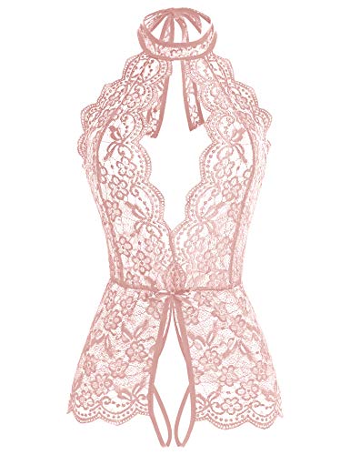 Image of Ababoon Women One Piece Lingerie Lace Sexy Baby Dolls Teddy Sleepwear