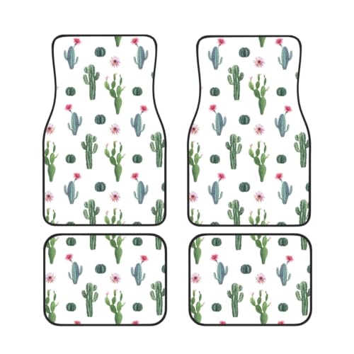 Alfombrillas para coche de cactus y suculentas en neopreno antideslizante