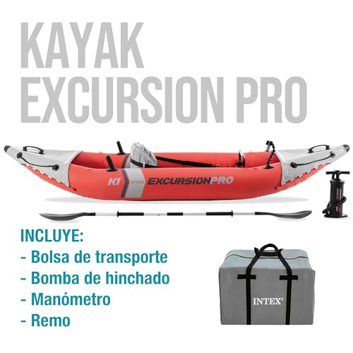 Miniatura 5 de INTEX Kayak Hinchable Excursion Pro Remo + hinchador