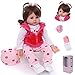 ZIYIUI 24 Pulgadas 60 cm Realistas Bebé Reborn Muñecas Suave Vinilo de Silicona Bebe Reborn Niña Recién Nacido Juguetes Para Niños Mayores de 3 Años