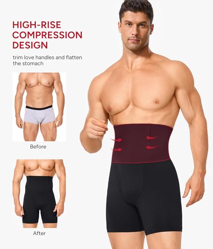 Nebility Shapewear Men Compression Shorts - Slimming Body Shaper Tummy Control Underwear Boxer Briefs2