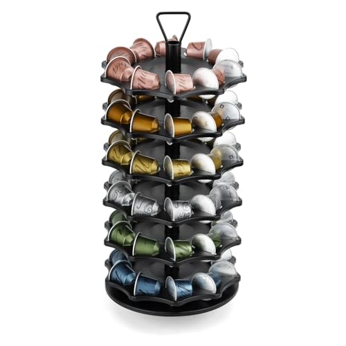 HiveNets Coffee Pod Organiser for Nespresso Original Capsules - 7 Tier Storage Holds Up to 70 Pods