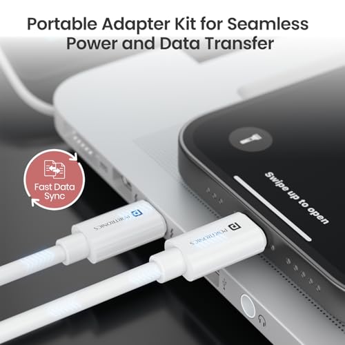 Image of Portronics Snapcase 4 60W Multifunctional Fast Charging Data Cable Transparent Kit, Conversion Set USB A & Type C to Male Micro /Type C /Lightning, Data Transfer, Sim Storage, Sim Eject Pin,Pocket Size