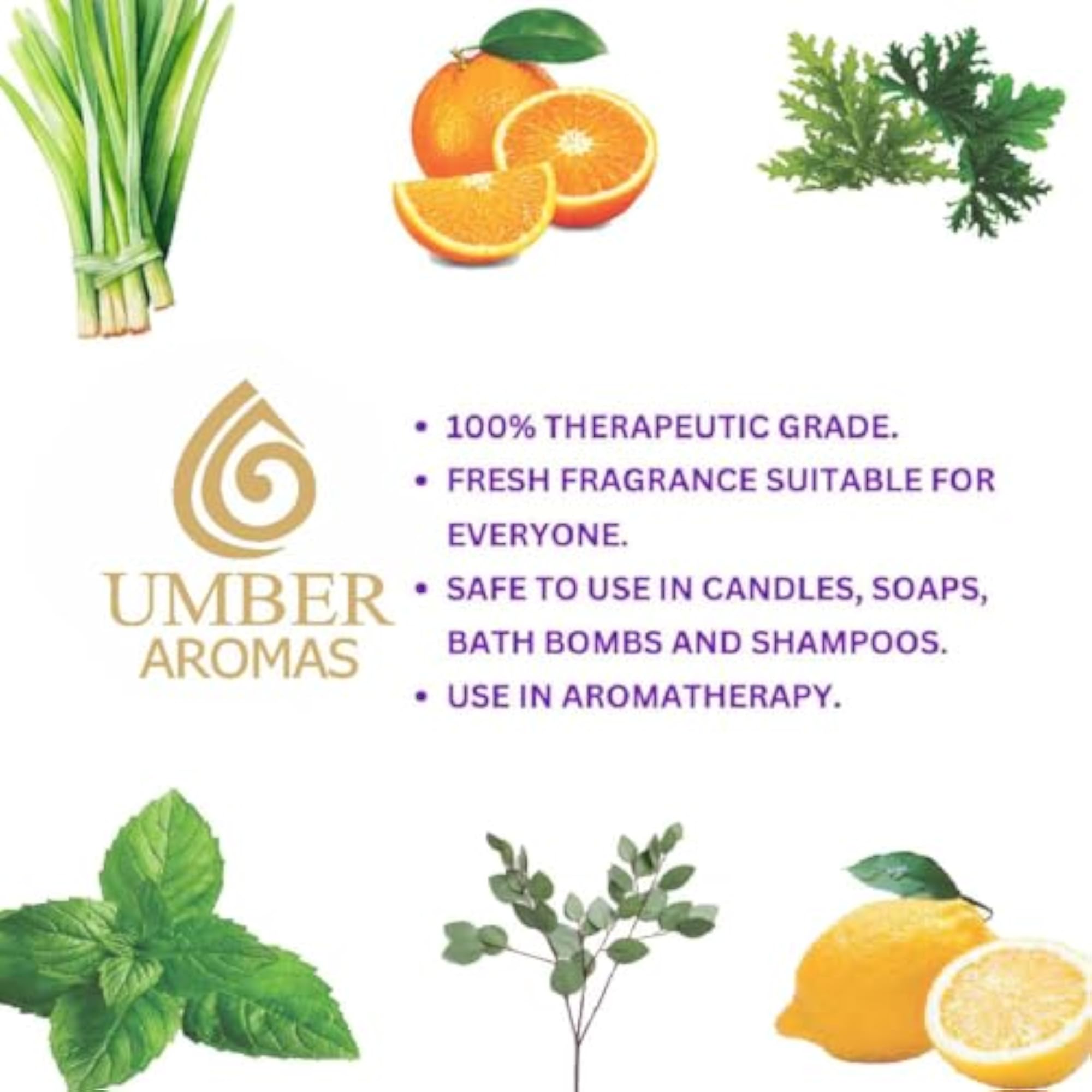 UMBER Essential Oil Blend for Aromatherapy, Natural