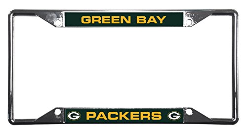 NFL Green Bay Packers Easy View Chrome License Plate Frame