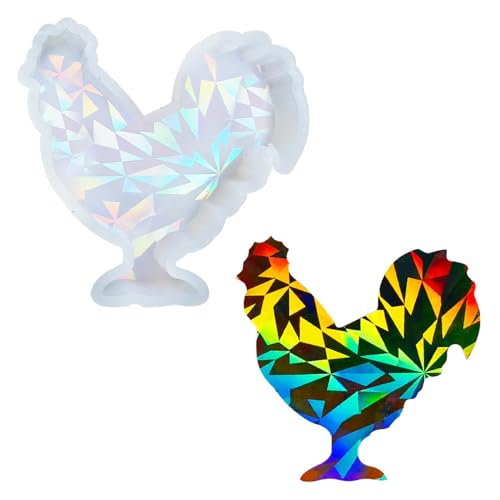 Moldes en forma de gallo moldes de resina de gallo para decoraciones de mesa, regalo de Navidad, suministros de fiesta