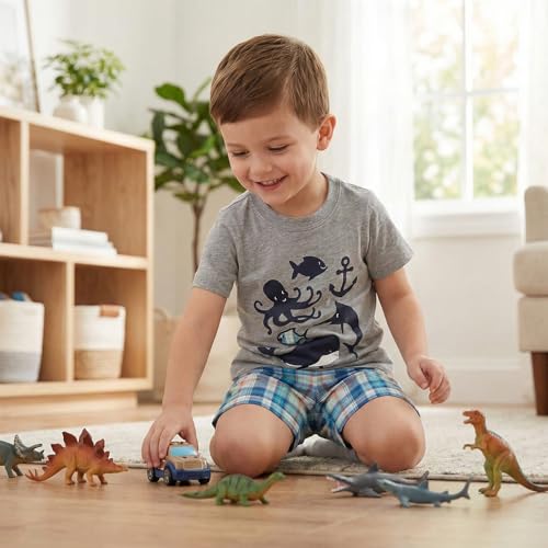 Image of Bumeex Toddler Boy's Short Sleeve T-Shirt and Short Outfit Set 2-7T