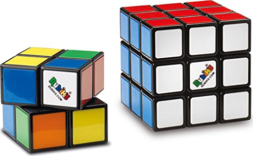 Rubik's Würfel Advanced 3 x 3 Spiel mit bunten Puzzlespieln - Set mit Würfeln 2 x 2 und 3 x 3 cm, originelle Farbabstimmung mit Anleitung - 6064009 - Spielzeug für Kinder ab 8 Jahren Cover