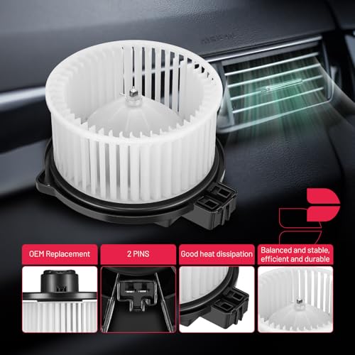 Image of BDFHYK AC Heater Blower Motor Fan 700296 Compatible with Mazda 2014-2018 3, 2013-2016 CX-5 HVAC Blower Motor Assembly Replacement for KD45-61-B10 GHP9-61-B10