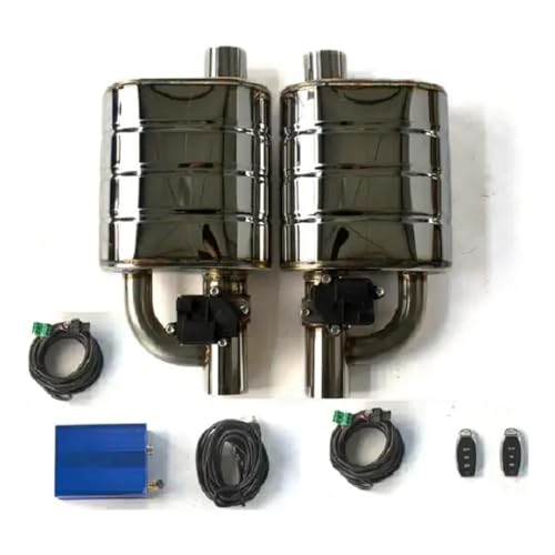 Tuyau d'échappement 3 pouces avec valve électrique 1 en 2 pour double silencieux