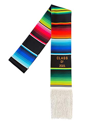 Class of 2022 Serape Sarape Sash Mexican Hispanic Graduation Stole Stoll